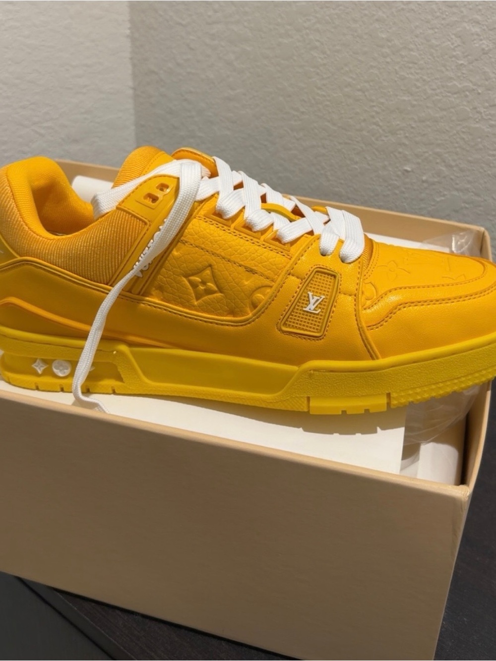 Louis Vuitton Men’s Yellow Low-Top Sneakers